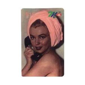 Marilyn Collectible Phone Card $15. Marilyn Monroe With Pink Towl On 