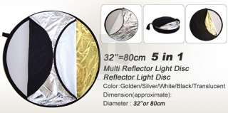 80CM 33 5 in 1 Light Collapsible Disc Reflector D1R  