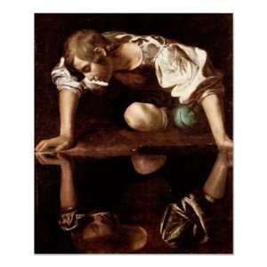  Narcissus, Caravaggio Poster