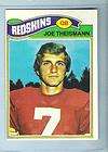 1977 Topps #74 Joe Theismann Washington Redskins NRMT