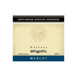  Binyamina Merlot Special Reserve 2007 750ML Grocery 