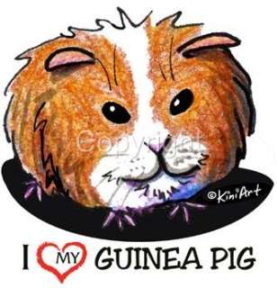 Guinea Pig Tshirts, Nightshirt NWT Kiniart pet critter Ladies & Kids 
