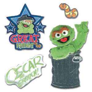  Oscar the Grouch 3D Stickers Arts, Crafts & Sewing