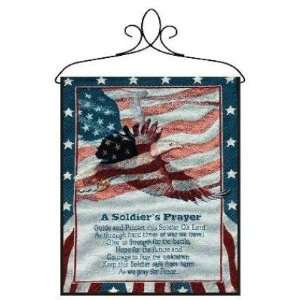 SOLDIER Prayer TAPESTRY BANNERETTE wall hanging art NEW  