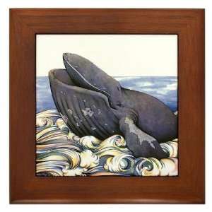  Humpback Whale Whale Framed Tile by 