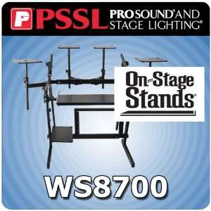   Stands WS8700 Professional 2 Tier Metal Workstation