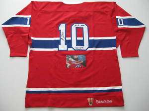 GUY LaFLEUR signed MONTREAL CANADIENS M&N Jersey w/PIC  