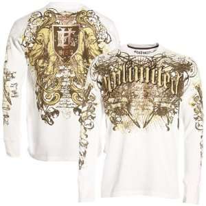   White Unleashed Beasts Long Sleeve Thermal Shirt
