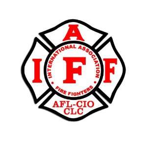  IAFF FireFighters Maltese Cross Shaped Sticker Everything 