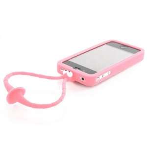 Grasshopper Fun Silicone Case For Apple iPhone 4/4S   PINK 