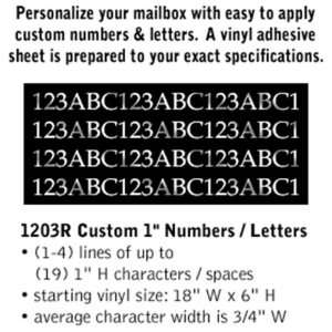  Custom Numbers / Letters Horizontal Reflective Vinyl 1 