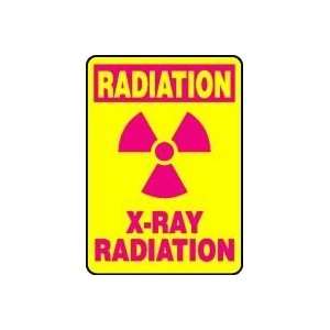  X RAY RADIATION (W/GRAPHIC) Sign   14 x 10 Plastic