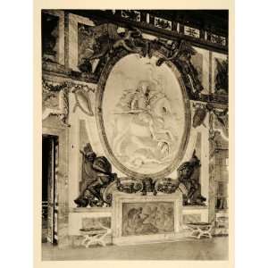  1927 Salon de la Guerre Sculpture Wall Room Versailles 