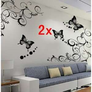 com Neewer 2x Fashion Black/White Butterfly Decorative Wall Paper Art 