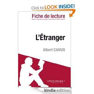Étranger de Albert Camus (Fiche de lecture) (French Edition 