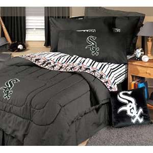  Chicago White Sox Black Denim Twin Size Comforter and 