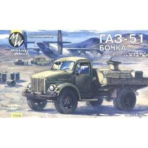    Military Wheels 1/72 GAZ51 Russian Fuel Truck Kit Toys & Games