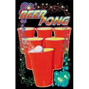 Beer Pong   (blacklight) by Unknown 23x36  Kitchen 