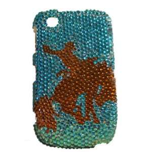  Blackberry 8520 Turquoise Bucking Horse Cell Phone Cover 