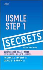 USMLE Step 1 Secrets, (0323054390), Thomas A. Brown, Textbooks 