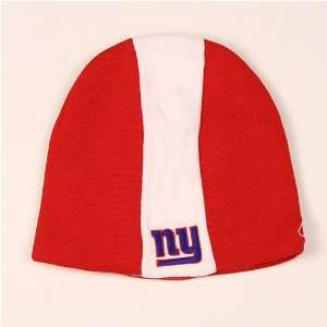  New York Giants Red Center Stripe Knit Beanie Sports 