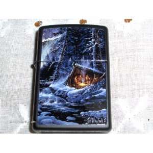  Zippo Blaylock Painting Blackwater Reunion Lighter Custom 