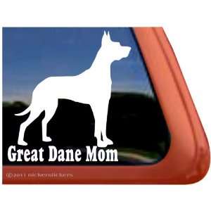 Great Dane Mom ~ Dog Vinyl Window Decal