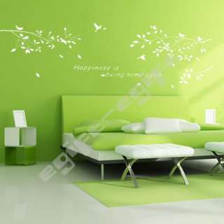 Tree Branches Bird Removable Kids Room Art Mural Wall Sticker Decal 