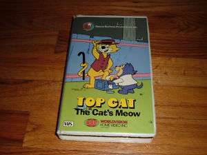 TOP CAT The Cats Meow HANNA BARBERA Clamshell VHS Video  