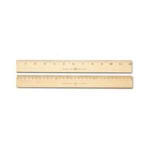  Budget Metric Wood Ruler Single Metal Edge 12(Pack Of 720 
