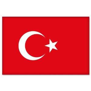 Turkey Turkish National Flag car bumper sticker 5 x 4