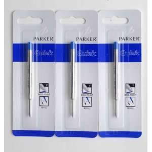  Parker   Quink 3 Blue Ball Pen Refills in Blister or 