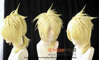 Vocaloid Kagamine Len Golden Blonde Cosplay Wig  