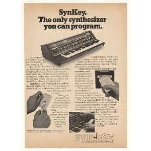   1976 SynKey Programmable Synthesizer Print Ad (42036)