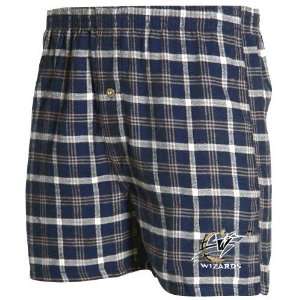   Wizards Navy Blue Plaid Tailgate Boxer Shorts
