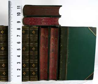 OLD 22 VOL LEATHER BOUND WORKS OF WILLIAM THACKERAY SE  