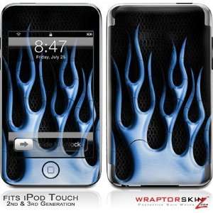   Screen Protector Kit   Metal Flames Blue  Players & Accessories