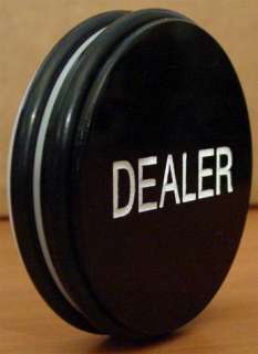NEW POKER DEALER PUCK BUTTON   FOR TEXAS HOLDEM OR GIFT  