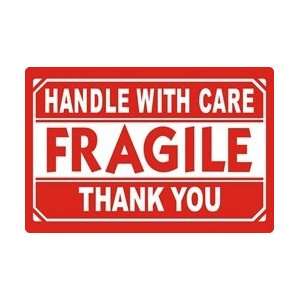  10,000 2 x 3 Fragile Handle with Care Shipping Sticker 