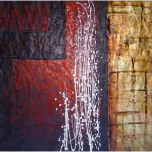  Modern Large Textured Oil Painting 40 x 40 inches