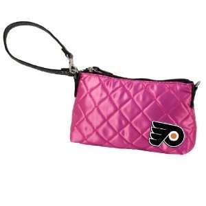 NHL Philadelphia Flyers Pink Quilted Wristlet  Sports 