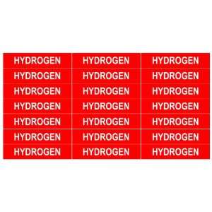  HYDROGEN ____Gas Pipe Tubing Labels 