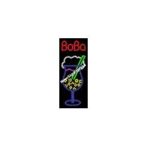  Boba, red,Logo (vertical) LED Sign 