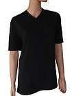   Black V neck Cotton Short Sleeve Basic Tee T Shirt Express sz XL NEW