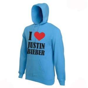 Kids I Love Justin Bieber Hoody Hoodie Sweatshirt New  