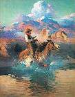 1919 frank tenney johnson painting repo south western art horse