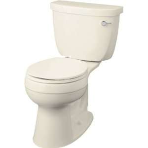   Round Front Toilet with Right Hand Trip Lever, Less Seat, Black Black