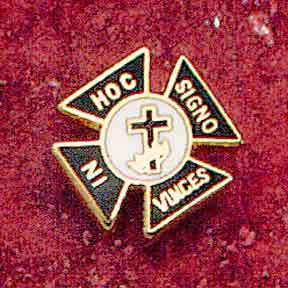 Knights Templar Symbol Lapel Pin  