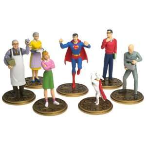  Smallville Superboy Superman Seven Piece PVC Figure Set 
