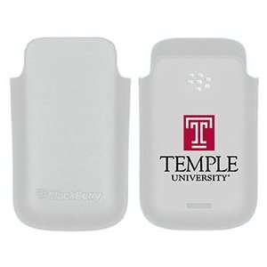  Temple University on BlackBerry Leather Pocket Case  